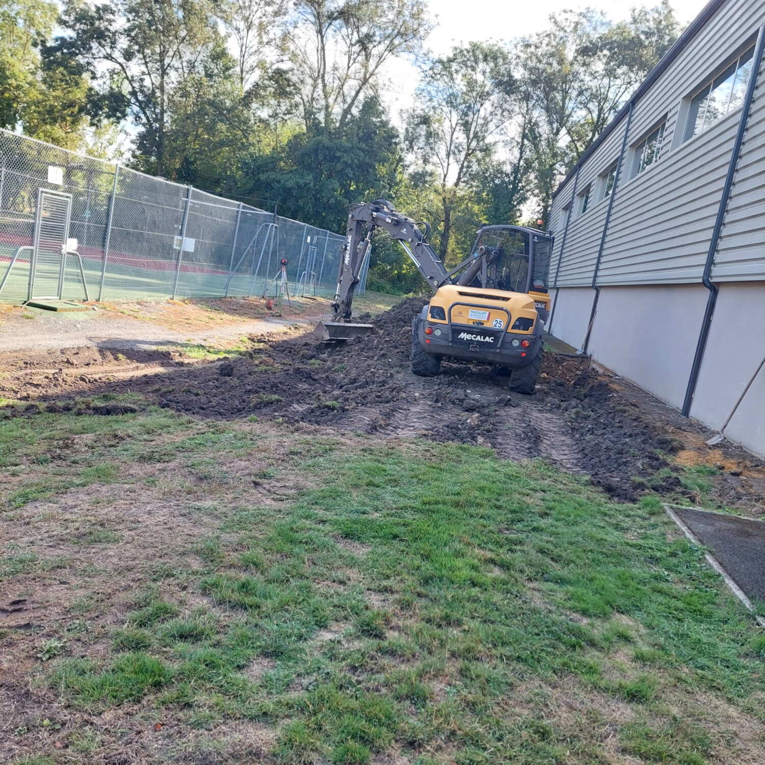 Début des travaux du Club House